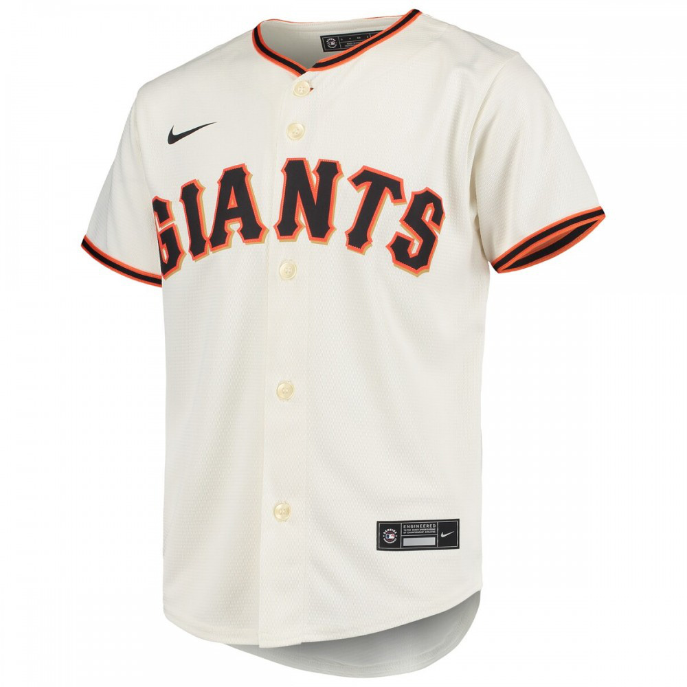 Brandon Crawford San Francisco Giants Youth Alternate Replica Player Jersey - Cream-Pro Kit Vault | Brand New 26/27 Sports Jerseys